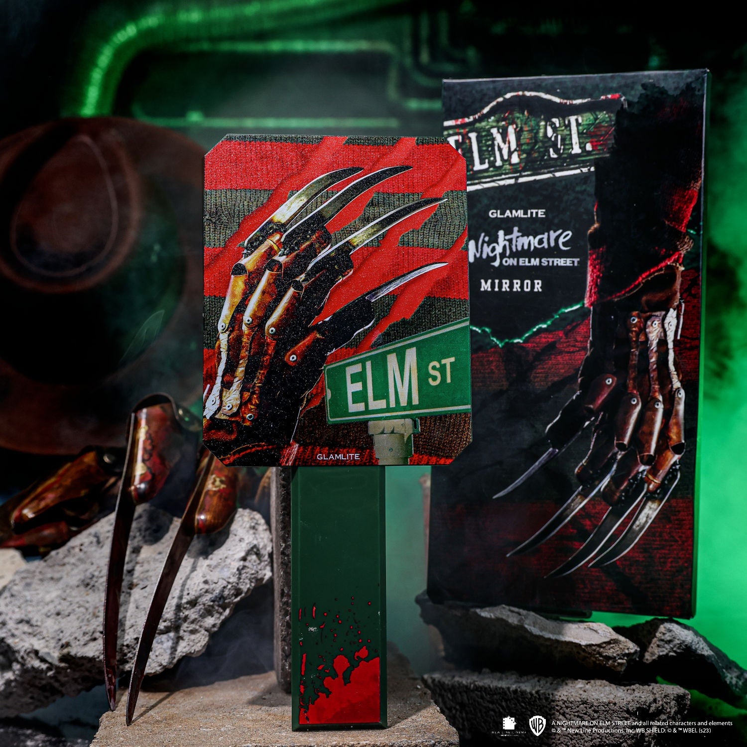Glamlite - A Nightmare on Elm Street Mirror Handspiegel - Schwarz